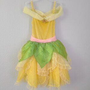 Disney Belle Spring Fair Costume Dress yellow and green size XS 4 girls